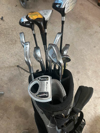 Right handed golf clubs in Calaway bag