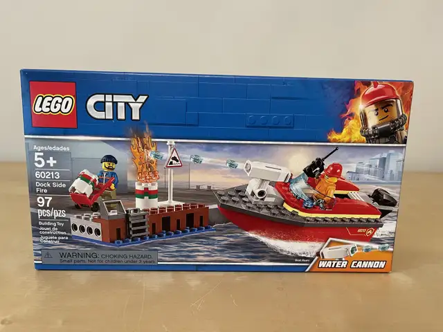 Lego #60213 City Dock Side Fire , Brand new box, 