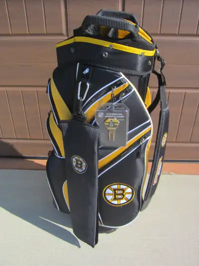 A *BRUINS* FAN *GOLFER* GETS ALL THIS *NEW* HARD TO FIND GEAR!! *BOSTON BRUINS* TEAM COLORS + TEAM L...