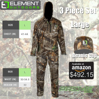 NEW * Element Outdoors Prime Series Realtree Edge Outfit, Large