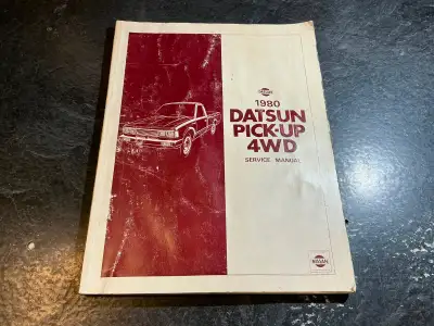 1980 Datsun 720 Pick-Up 4WD Service Manual, View more