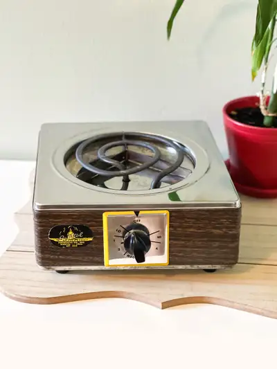 Vintage 1970 Rond Électrique Portable Capitol Fonctionnel, View more