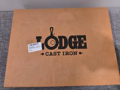 NEW Lodge Seasoned Cast-Iron Skillet, Black, 12”, View more