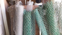 CHAIN LINK FENCES  VARIOUS SIZES OF SMALL ROLLS