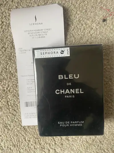 Brand new sealed with Sephora tag receipt Chanel Bleau EDP 100ml, View more
