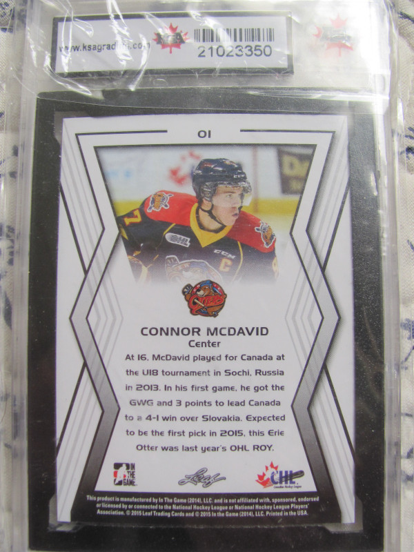 NHL  Connor McDavid CHL Draft in Arts & Collectibles in Edmonton - Image 2