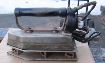 Vintage Tailor's electric iron c. 1920's, Doorstop?, View more