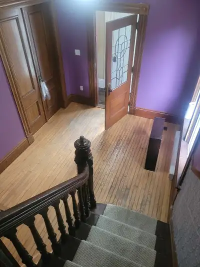 Beautiful, massive 3 bedroom apartment on 2nd floor of a 2 unit, 100+ year old Victorian home on the...