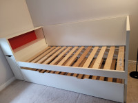 Ikea Flaxa twin bed with trundle and storage