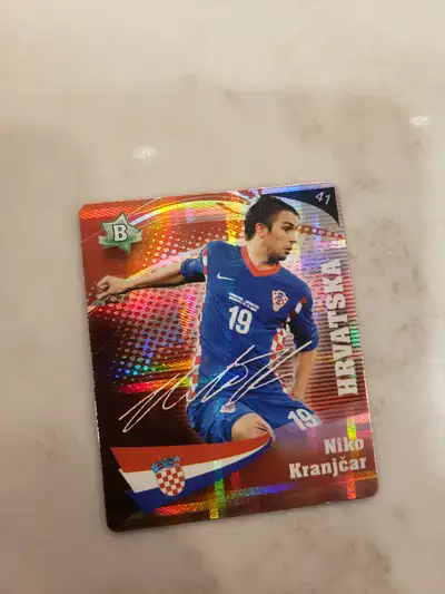 Croatian soccer card