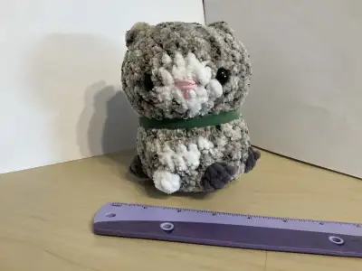 crochet cat stuffie, View more