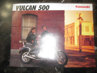 Kawasaki Motorcycle Vulcan 500 Brochure - $10.00 obo