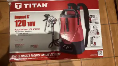 titan cordless backpack paint sprayer , View more