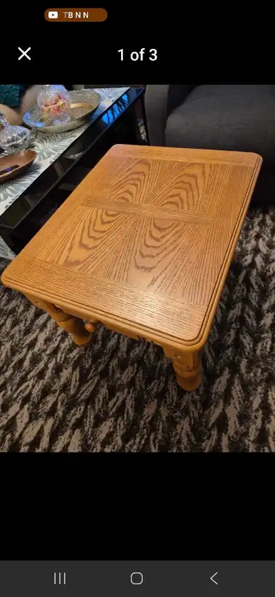 Oak End Table, View more