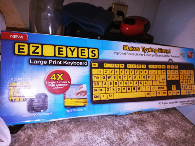 NEW  EZ  EYES  KEY BOARD in Other in Sarnia