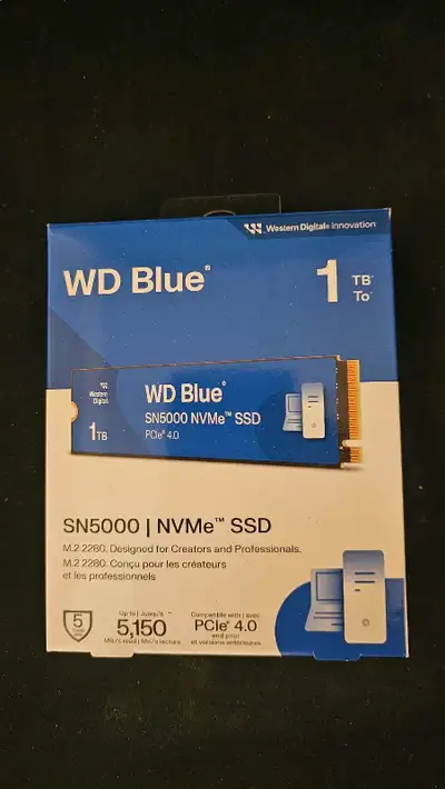Western Digital 1TB WD Blue SN5000 NVMe Internal SSD, View more