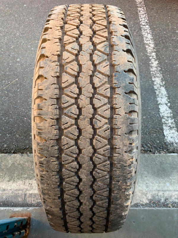 1 X single 265/70/17 goodyear tire mounted on steel rim 5x135mm in Tires & Rims in Delta/Surrey/Langley