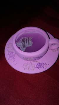 Teacup Candle (pink) small - 4 Inches wide