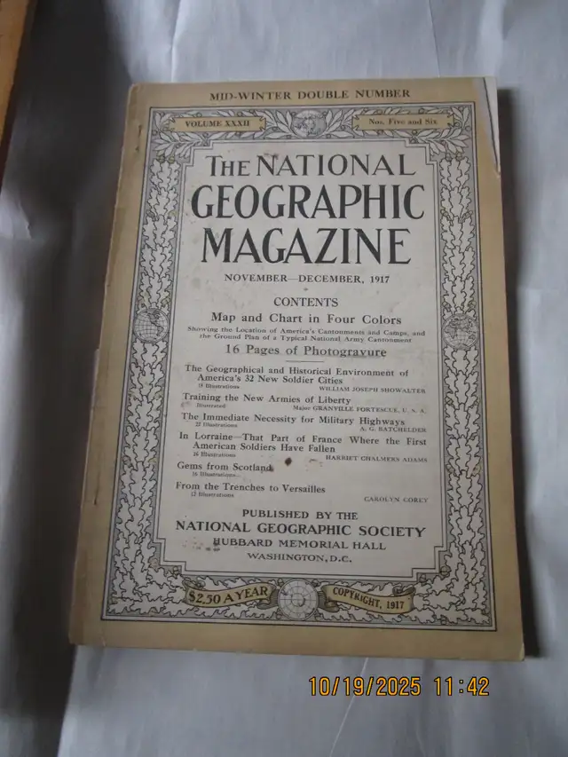 nationl geographic  1917  nov dec in Magazines in Dartmouth - Image 2