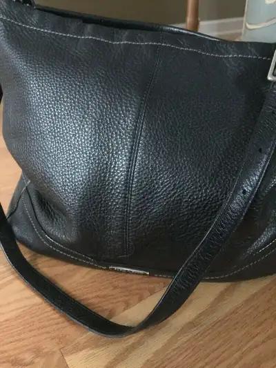 Coach Parker Black Pebbled Leather Tote, View more