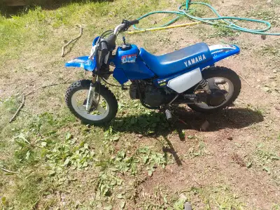 Yamaha pw 50 runs good it missing a bolt for rear brakes to stay tight son has out growen we are loo...