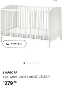 Ikea Smågöra Crib- 120$