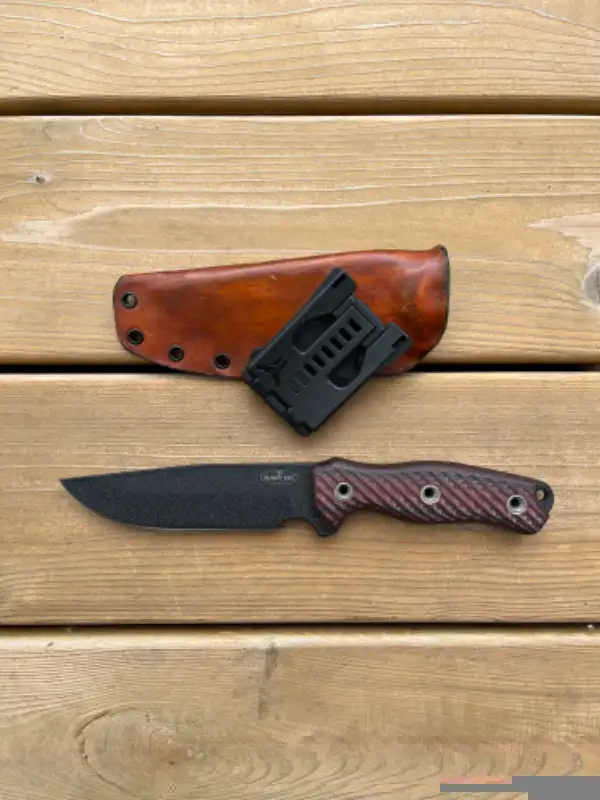 Busse Swamp Rat - Ratmandu knife with BuyBrown custom sheath64639724571521121