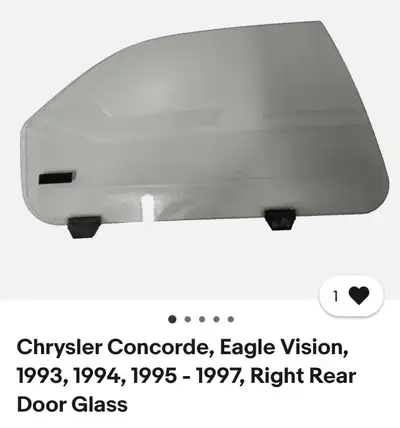 ISO Right Rear, Passenger Side Door Window 1994 Chrysler Concorde Willing to pay for shipping, locat...