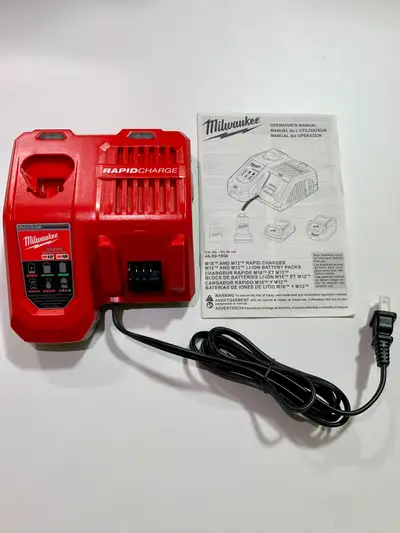 MILWAUKEE RAPID FAST M12 / M18 BATTERY CHARGER, View more