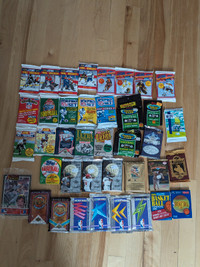 Sealed 80's & 90's trading card packs