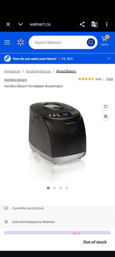Hamilton Beach bread maker machine, View more