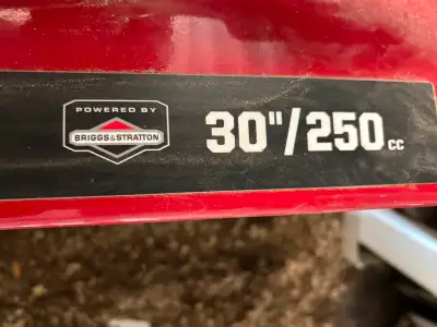 Craftsman 30 in snow  blower in like new construction., View more