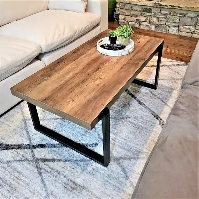 Brand New Mirror and wooden coffee table available for sale in Coffee Tables in Oakville / Halton Region - Image 4