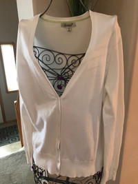 White Cardigan -Size L