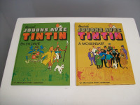 2 albums JOUONS  avec TINTIN--Hergé