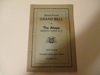 ANNUAL GRAND BALL OF THE AHEPA-PROGRAM-SPRINGFIELD, OHIO-4/1934