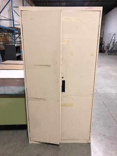 FREE - Beige Metal cabinet 36" W x 18" D x 72" H, View more