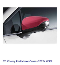 STI Cherry Red Mirror Cover 2022+