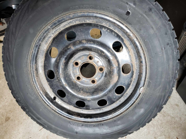 BLIZZAK 235/ 65 / 17 Winter Tires + Steel Rims (four tires/rims) in Tires & Rims in Oshawa / Durham Region - Image 2