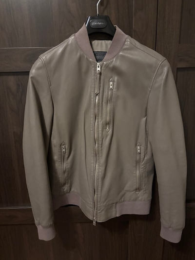 AllSaints Men's Leather Bomber Jacket (Medium), View more