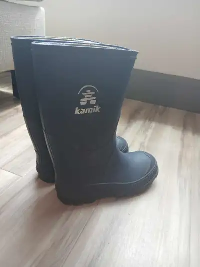 Lightly used Kamik rainboots, toddler size 13. Can drop off in Strathroy or Mount Brydges. Text 519...