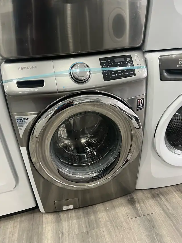 wow!! Samsung front load washer dryer stainless steel  in Washers & Dryers in Mississauga / Peel Region - Image 2