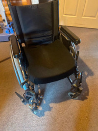 Transport wheel chair with memory foam cushion