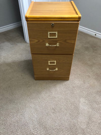  Wood filing cabinet