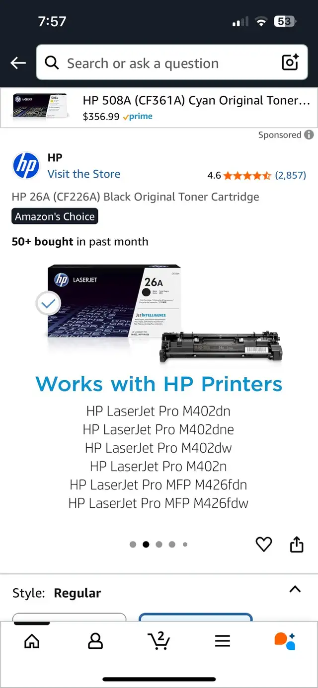 Hp laser jet black toner cartridge 26A.brand new original sealed in Printers, Scanners & Fax in Cornwall - Image 3