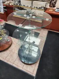 Standing glass display case