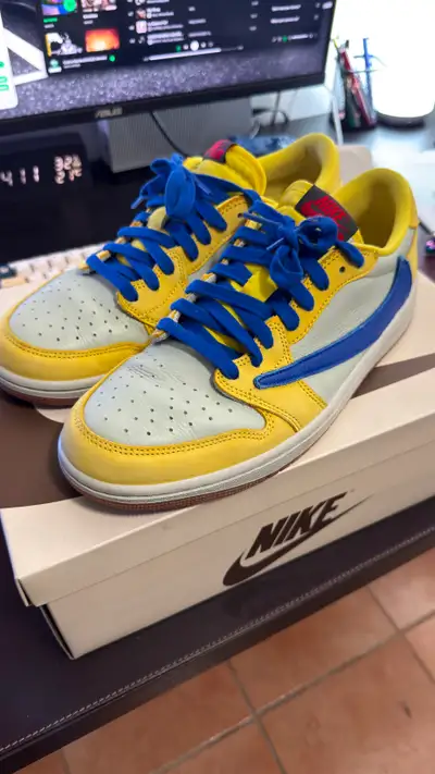 Nike Travis Scott Air Jordan 1 Low OG SP Canary, View more