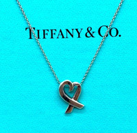Tiffany & Co. 925  Silver Paloma Picasso Loving Heart Necklace