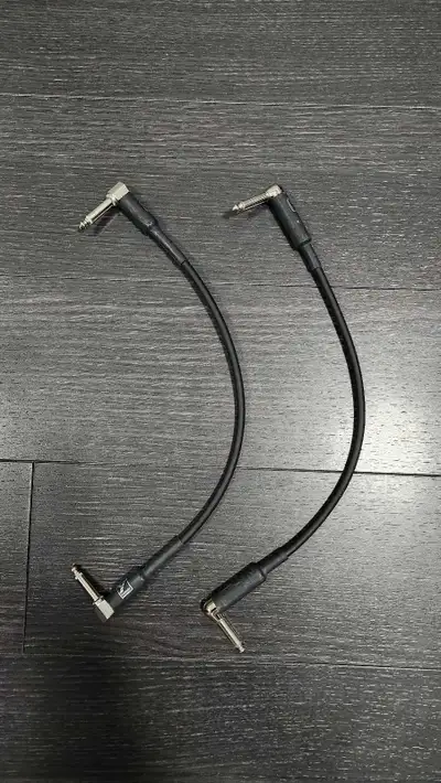 Yorkville 1' Instrument Cables – 90° Ends – Excellent Condition, View more