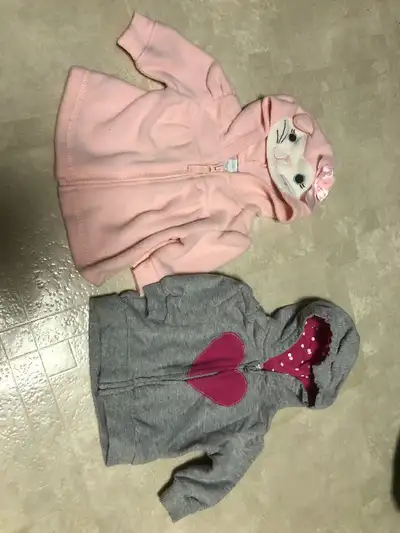2 Baby Girls Sweaters Nb -  3 months $5, View more